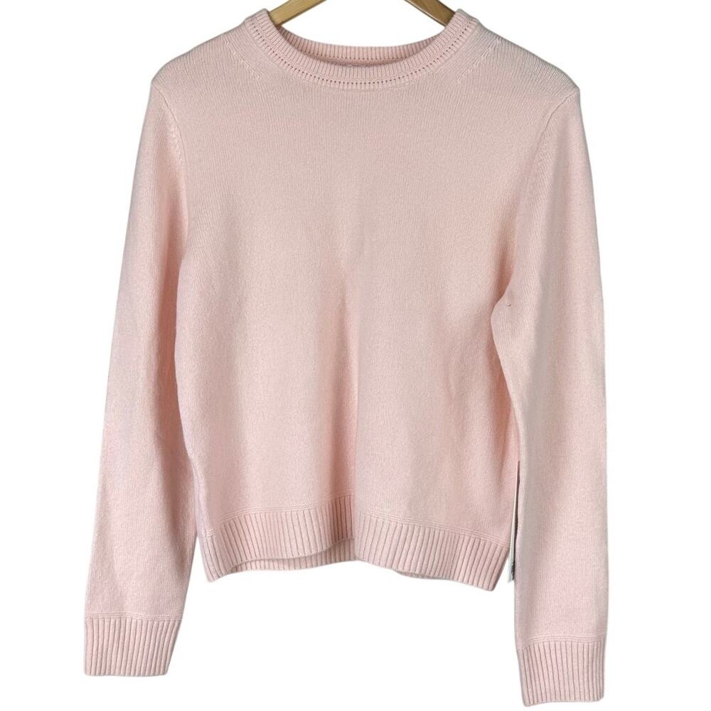 Lululemon Cashmere Slim-Fit Crewneck Sweater Butter Pink Women's Size Large NWT